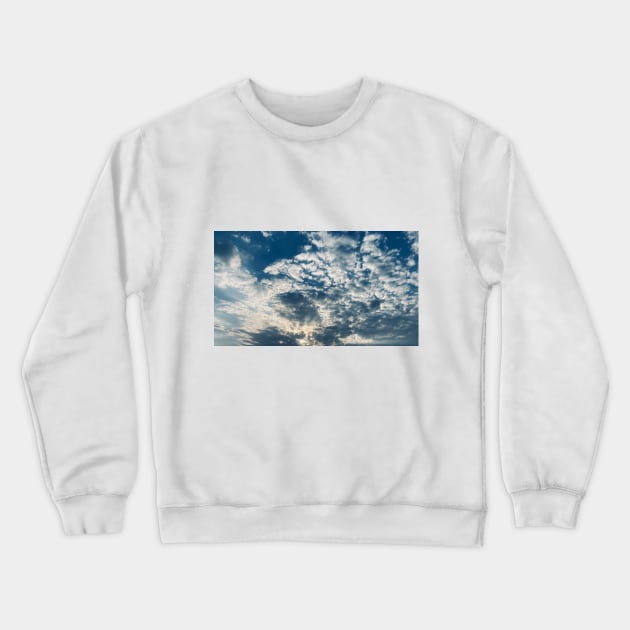 Cloudy Sunny Sky Crewneck Sweatshirt by SpHu24